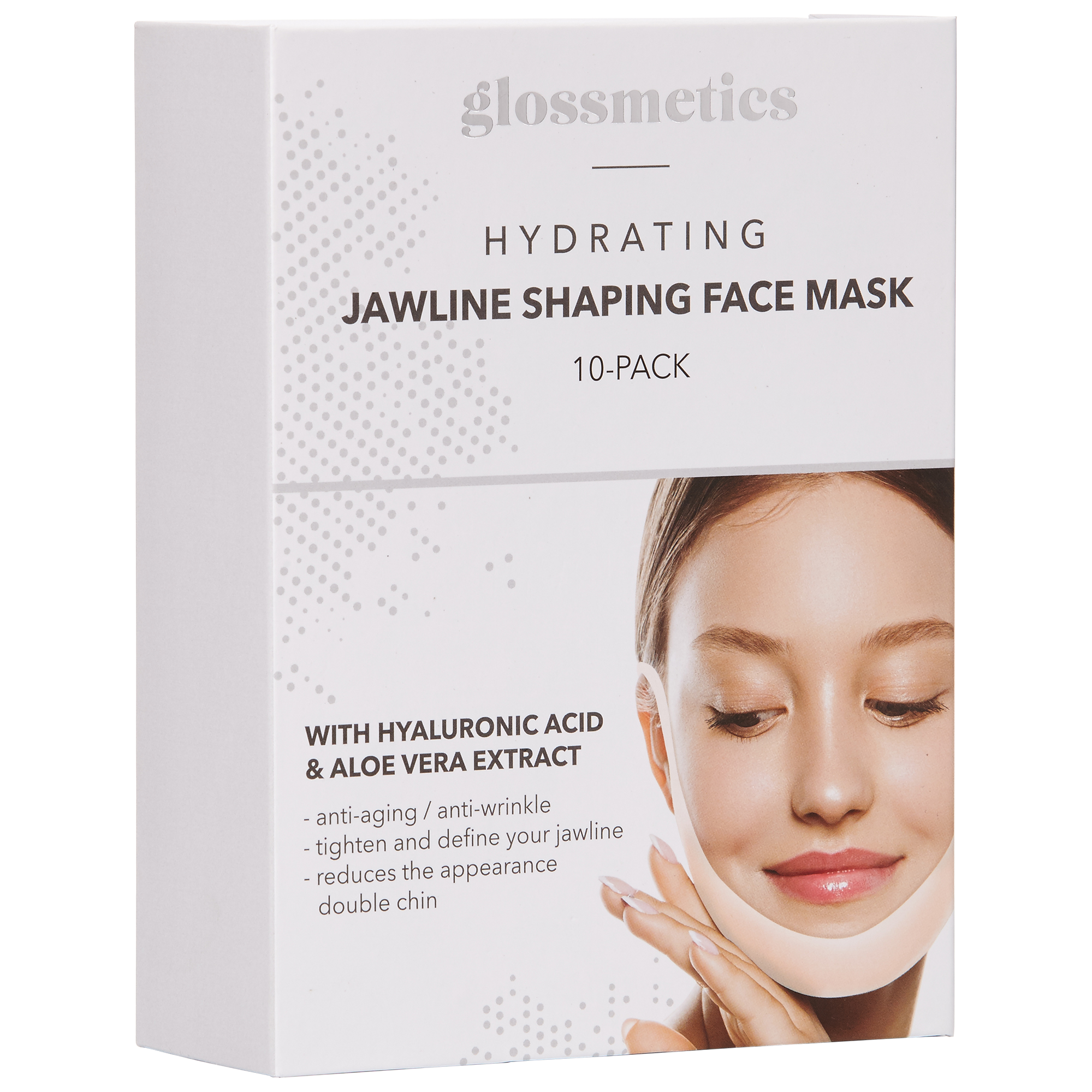 Hydrating Jawline Shaping Face Masks - 10-Pack